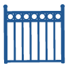 ornamental iron fence icon