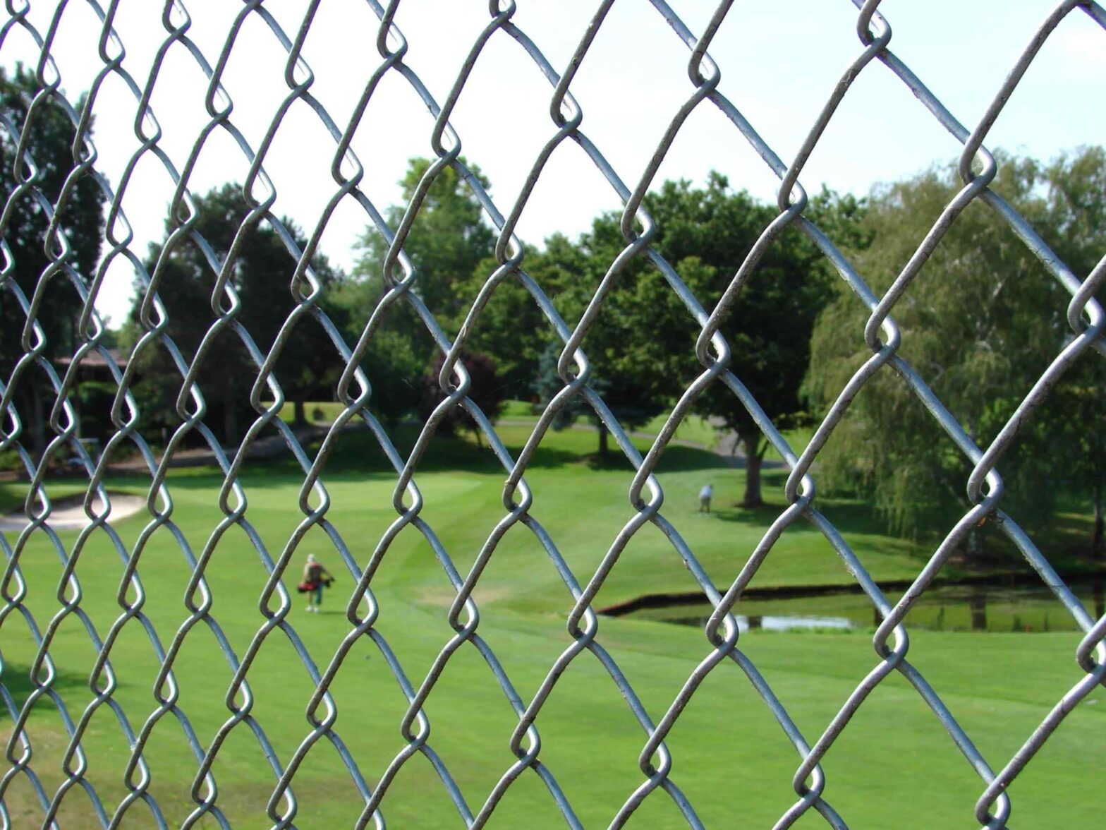 Photo of a Conroe TX chain link fence