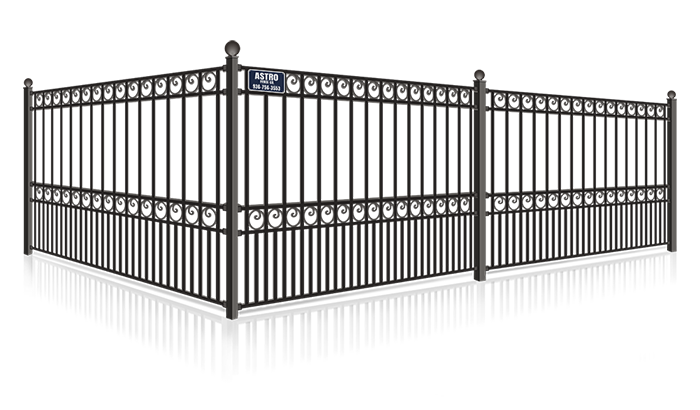Residential Ornamental Iron Fence - Montgomery County TX
