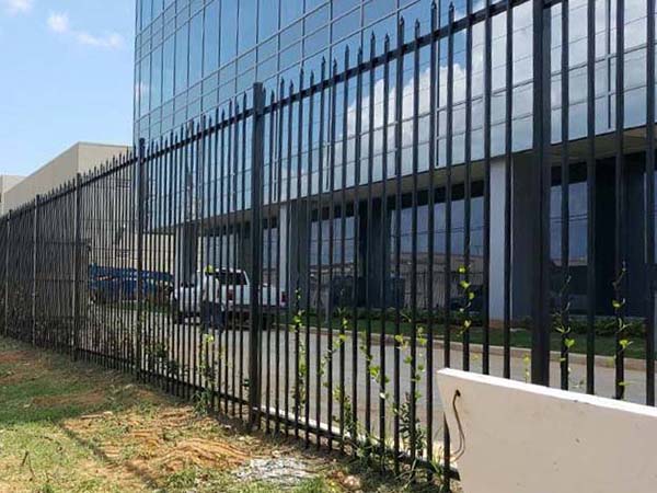 Commercial Ornamental Iron Fence in Montgomery County Texas