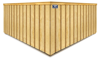 Willis TX board on board wood fence