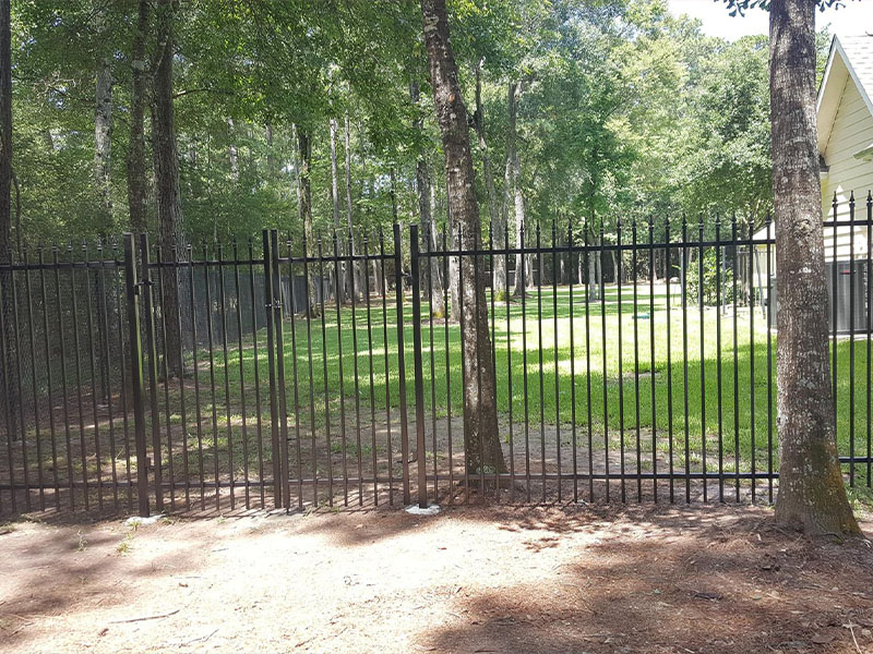 Willis Texas ornamental iron fence installation