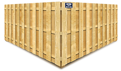 Willis TX shadowbox wood fence