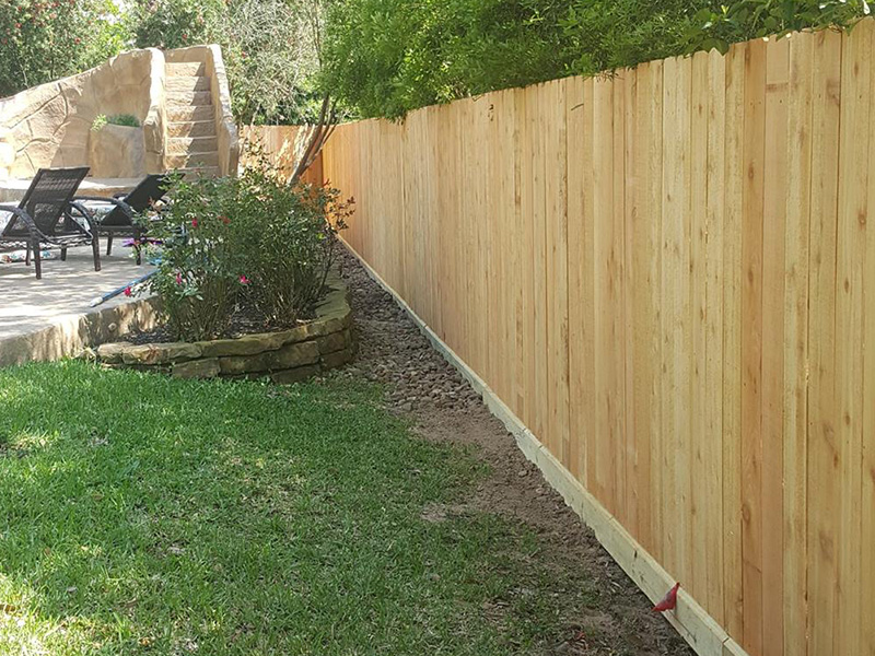 Willis Texas Stockade Wood Fence Installation