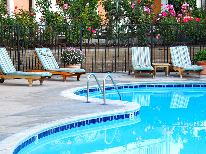 Pool Fence Example in Houston Texas