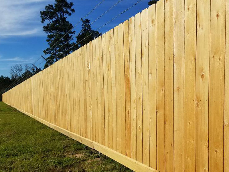 wood fence The Woodlands Texas